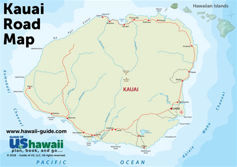 Kauai Map Printable